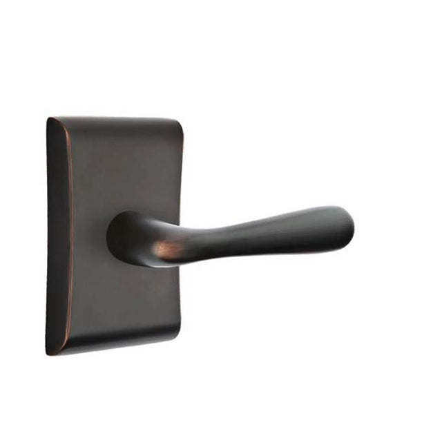 Emtek - Passage, Neos Rosette, Basel Lever, RH, US10B - Oil Rubbed Bronze