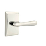 Emtek - Privacy, Neos Rosette, Basel Lever, RH, US14 - Polished Nickel
