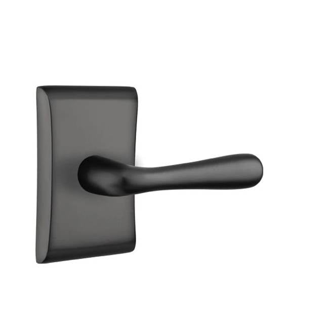 Emtek - Privacy, Neos Rosette, Basel Lever, RH, US19 - Flat Black