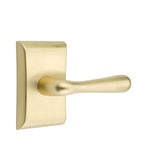 Emtek - Passage, Neos Rosette, Basel Lever, LH, US4 - Satin Brass