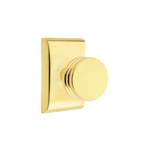 Emtek - Dummy, Neos Rosette, Bern Knob, US3NL - Unlacquered Brass
