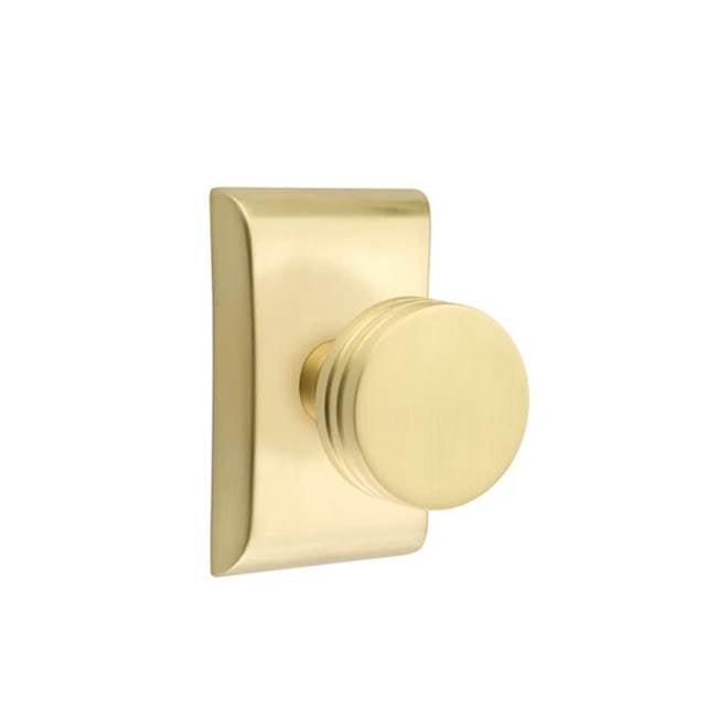 Emtek - Dummy, Neos Rosette, Bern Knob, US4 - Satin Brass
