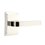 Emtek - Concealed, Passage, Neos Rosette, Breslin Lever, US14 - Polished Nickel