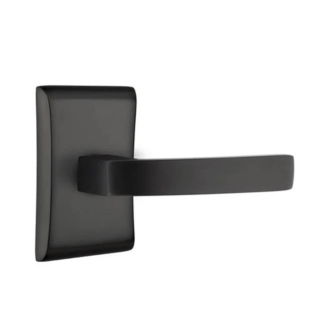 Emtek - Privacy, Neos Rosette, Breslin Lever, LH, US19 - Flat Black