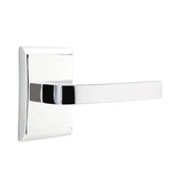 Emtek - Concealed, Privacy, Neos Rosette, Breslin Lever, US26 - Polished Chrome