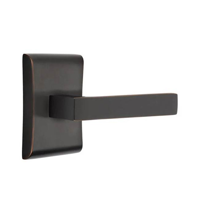Emtek - Concealed, Privacy, Neos Rosette, Dumont Lever, US10B - Oil Rubbed Bronze
