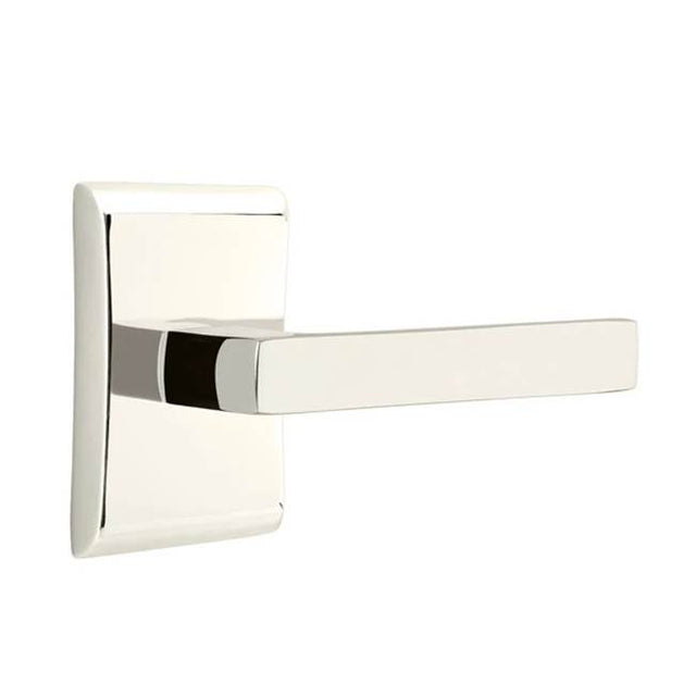 Emtek - Privacy, Neos Rosette, Dumont Lever, LH, US14 - Polished Nickel