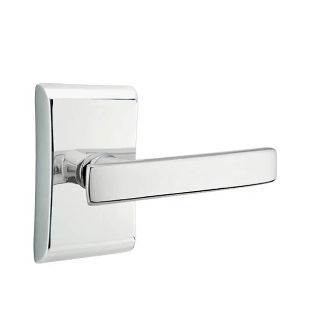 Emtek - Privacy, Neos Rosette, Geneva Lever, RH, US26 - Polished Chrome