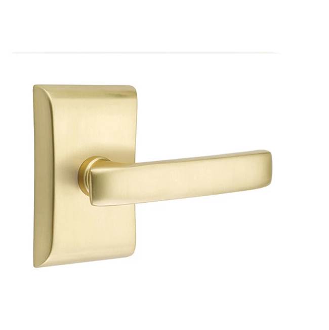 Emtek - Dummy, Neos Rosette, Geneva Lever, US4 - Satin Brass