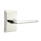 Emtek - Privacy, Neos Rosette, Hermes Lever, LH, US14 - Polished Nickel