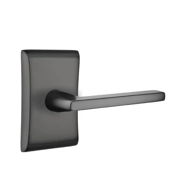 Emtek - Passage, Neos Rosette, Helios Lever, RH, US19 - Flat Black