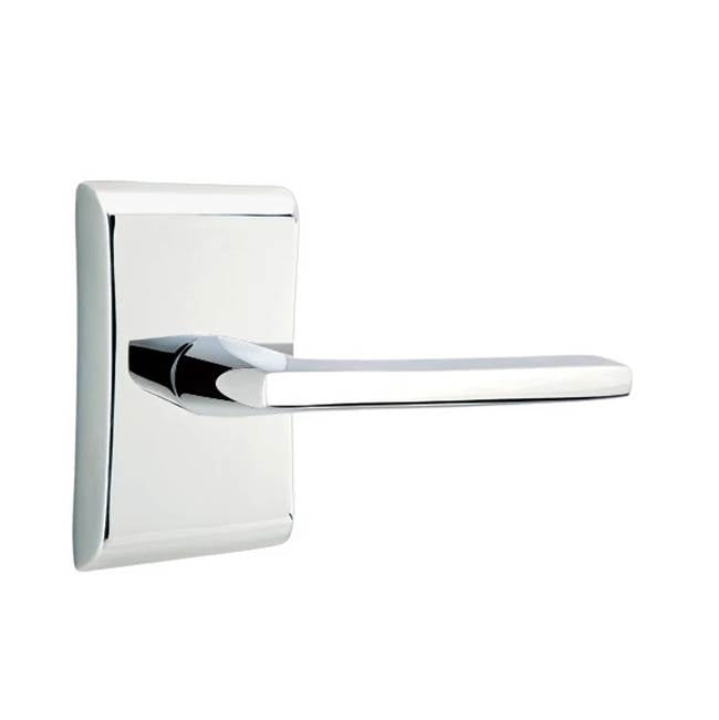 Emtek - Passage, Neos Rosette, Helios Lever, RH, US26 - Polished Chrome