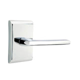 Emtek - Passage, Neos Rosette, Helios Lever, LH, US26 - Polished Chrome