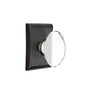 Emtek - Dummy, Neos Rosette, Hampton Crystal Knob, US10B - Oil Rubbed Bronze