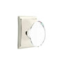 Emtek - Privacy, Neos Rosette, Hampton Crystal Knob, US14 - Polished Nickel