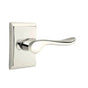 Emtek - Privacy, Neos Rosette, Luzern Lever, RH, US14 - Polished Nickel