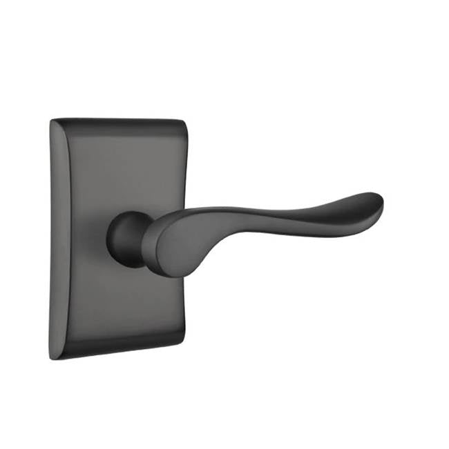 Emtek - Dummy, Neos Rosette, Luzern Lever, US19 - Flat Black