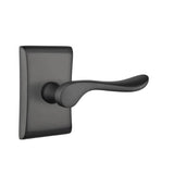 Emtek - Privacy, Neos Rosette, Luzern Lever, RH, US19 - Flat Black