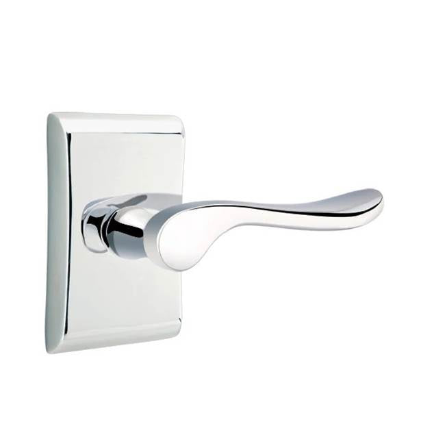 Emtek - Passage, Neos Rosette, Luzern Lever, LH, US26 - Polished Chrome