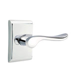 Emtek - Concealed, Passage, Neos Rosette, Luzern Lever, US26 - Polished Chrome