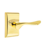 Emtek - Concealed Fastener, Passage, Neos Rosette, Luzern Lever, US3NL - Unlacquered Brass