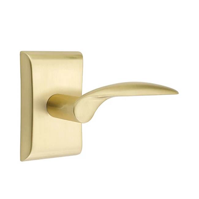 Emtek - Passage, Neos Rosette, Mercury Lever, LH, US4 - Satin Brass