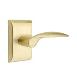 Emtek - Privacy, Neos Rosette, Mercury Lever, RH, US4 - Satin Brass