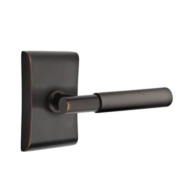 Emtek - Privacy, Neos Rosette, Myles Lever, RH, US10B - Oil Rubbed Bronze