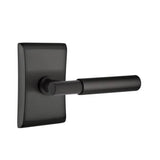 Emtek - Privacy, Neos Rosette, Myles Lever, LH, US19 - Flat Black