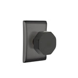 Emtek - Passage, Neos Rosette, Octagon Knob, US19 - Flat Black