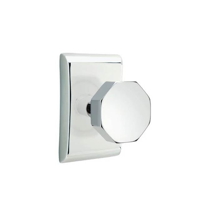 Emtek - Privacy, Neos Rosette, Octagon Knob, US26 - Polished Chrome