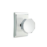 Emtek - Privacy, Neos Rosette, Octagon Knob, US26 - Polished Chrome