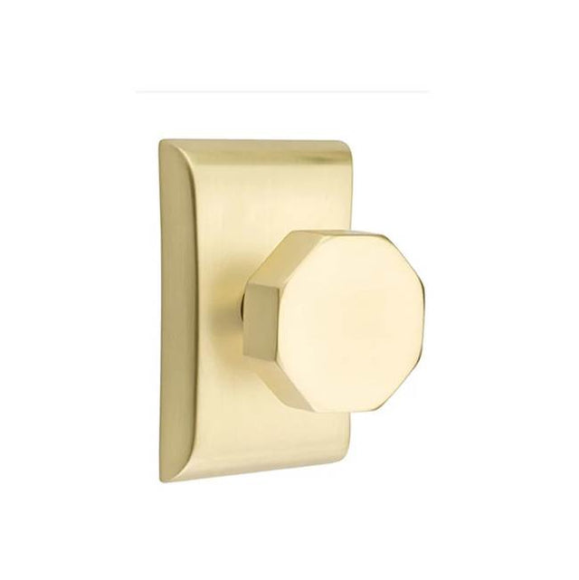 Emtek - Dummy, Neos Rosette, Octagon Knob, US4 - Satin Brass