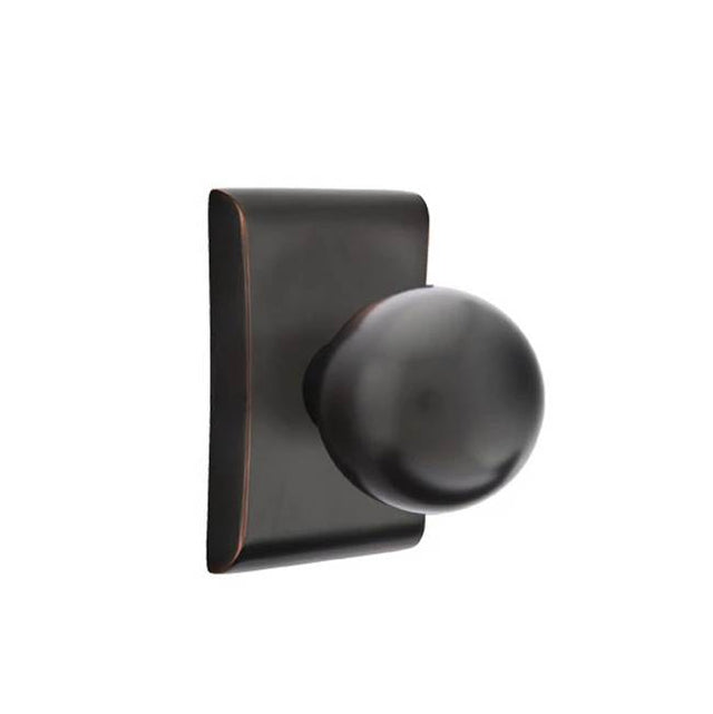 Emtek - Passage, Neos Rosette, Orb Knob, US10B - Oil Rubbed Bronze