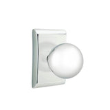 Emtek - Privacy, Neos Rosette, Orb Knob, US26 - Polished Chrome