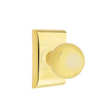Emtek - Passage, Neos Rosette, Orb Knob, US3NL - Unlacquered Brass
