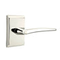 Emtek - Privacy, Neos Rosette, Poseidon Lever, LH, US14 - Polished Nickel
