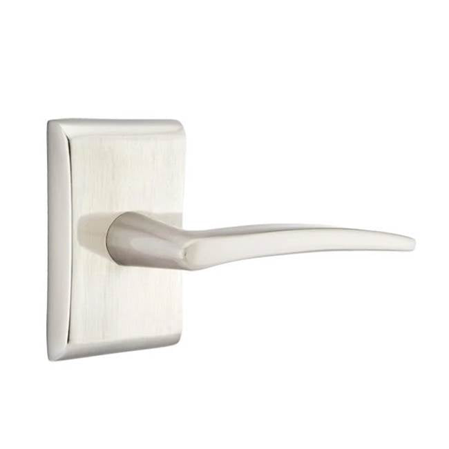 Emtek - Passage, Neos Rosette, Poseidon Lever, RH, US15 - Satin Nickel