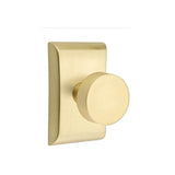 Emtek - Privacy, Neos Rosette, Round Knob, US4 - Satin Brass