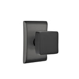 Emtek - Privacy, Neos Rosette, Square Knob, US19 - Flat Black