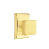Emtek - Privacy, Neos Rosette, Square Knob, US3NL - Unlacquered Brass