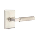 Emtek - Dummy, Neos Rosette US15, L-Square Stem US15, Knurled Handle US15 - Satin Nickel