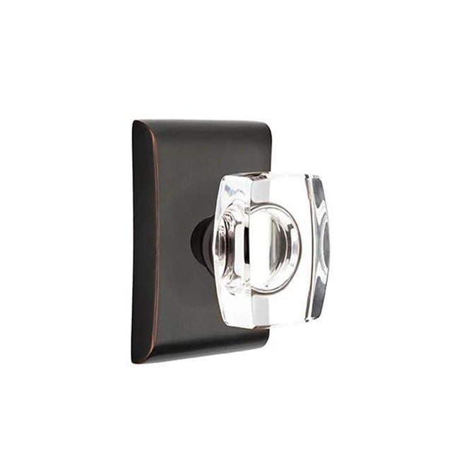 Emtek - Dummy, Neos Rosette, Windsor Crystal Knob, US10B - Oil Rubbed Bronze