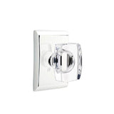 Emtek - Dummy, Neos Rosette, Windsor Crystal Knob, US26 - Polished Chrome