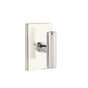 Emtek - Dummy, Modern Rectangular Rosette, The Ace Knob, US14 - Polished Nickel