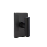 Emtek - Dummy, Modern Rectangular Rosette, The Ace Knob, US19 - Flat Black
