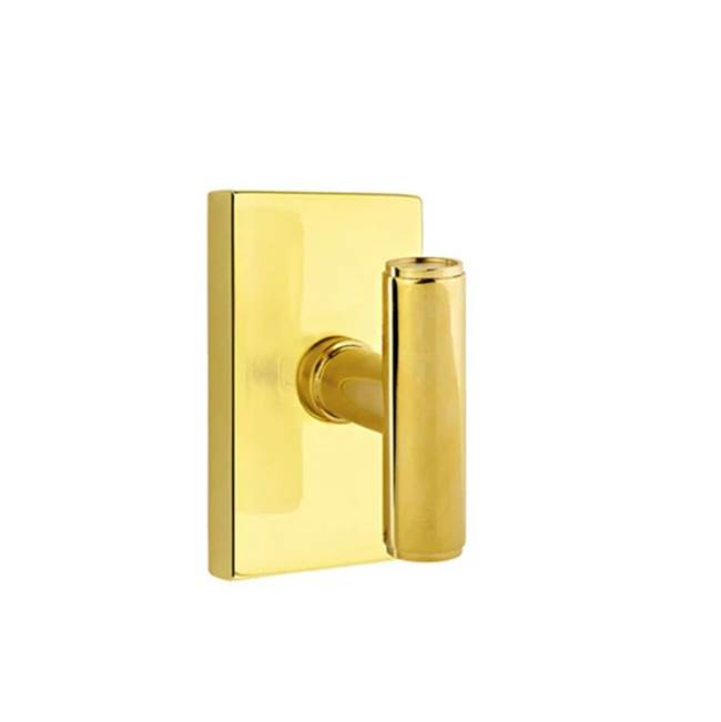 Emtek - Dummy, Modern Rectangular Rosette, The Ace Knob, US3NL - Unlacquered Brass