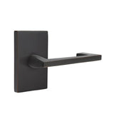 Emtek - Privacy, Modern Rectangular Rosette, Argos Lever, RH, US10B - Oil Rubbed Bronze