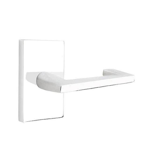 Emtek - Dummy, Modern Rectangular Rosette, Argos Lever, US26 - Polished Chrome