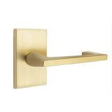 Emtek - Dummy, Modern Rectangular Rosette, Argos Lever, US4 - Satin Brass